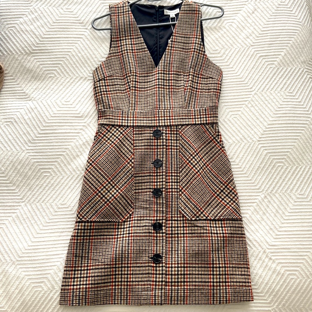 NWT Check Pinny Dress